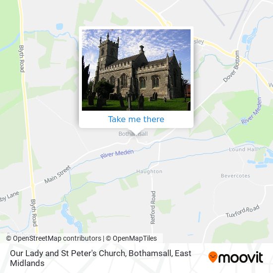 Our Lady and St Peter's Church, Bothamsall map