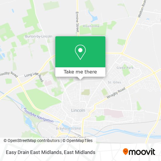 Easy Drain East Midlands map