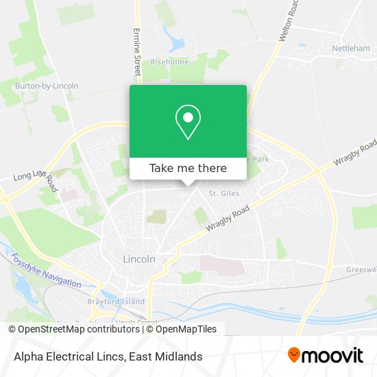 Alpha Electrical Lincs map