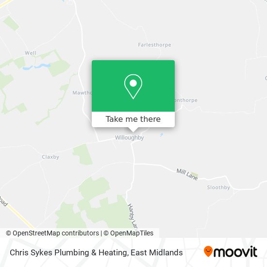 Chris Sykes Plumbing & Heating map