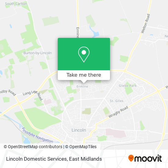 Lincoln Domestic Services map