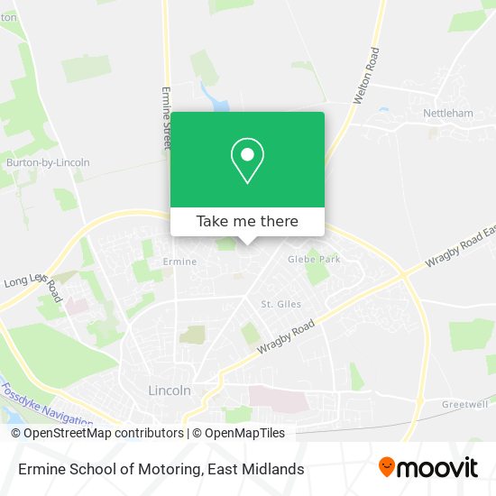 Ermine School of Motoring map