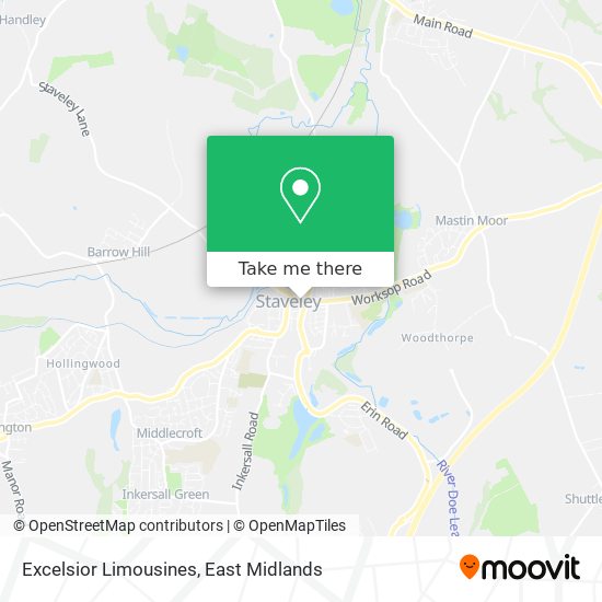 Excelsior Limousines map