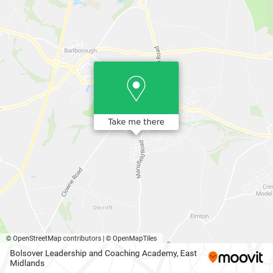 Bolsover Leadership and Coaching Academy map