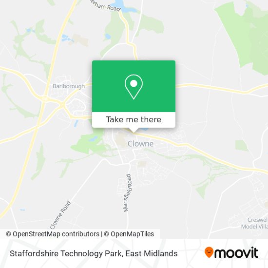 Staffordshire Technology Park map