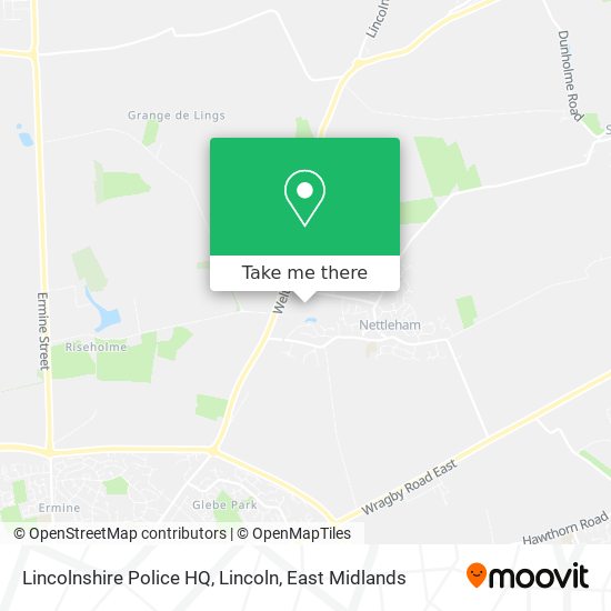 Lincolnshire Police HQ, Lincoln map