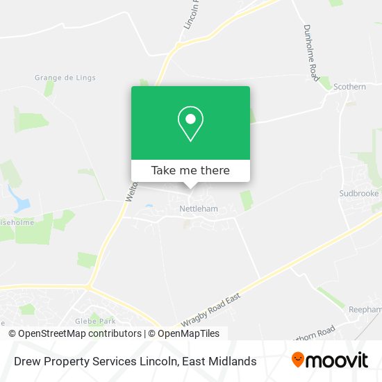 Drew Property Services Lincoln map