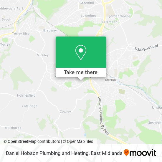 Daniel Hobson Plumbing and Heating map