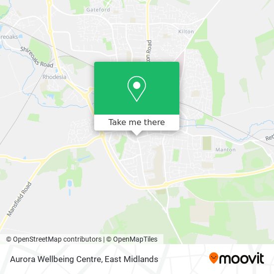 Aurora Wellbeing Centre map