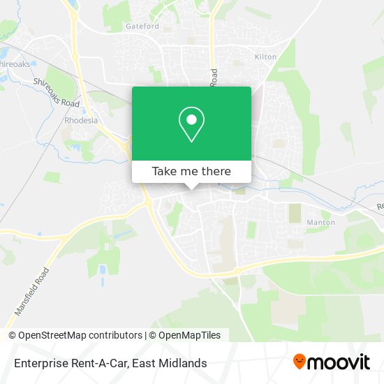 Enterprise Rent-A-Car map