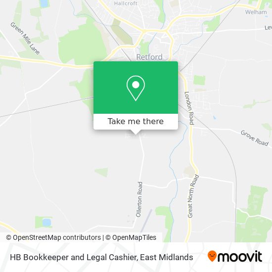 HB Bookkeeper and Legal Cashier map