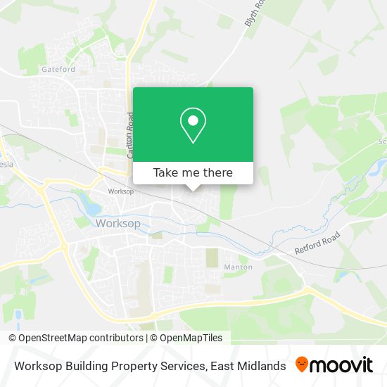 Worksop Building Property Services map