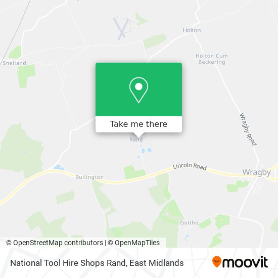 National Tool Hire Shops Rand map