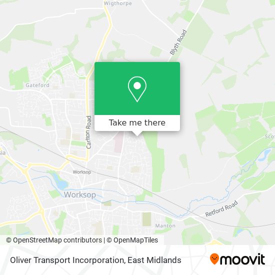 Oliver Transport Incorporation map
