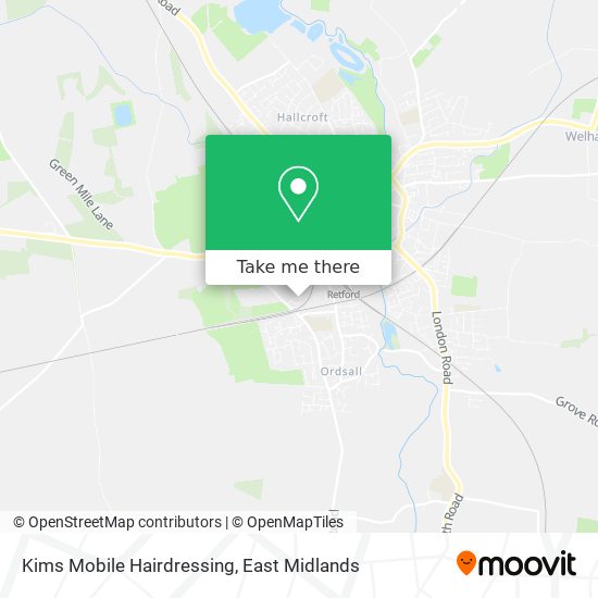 Kims Mobile Hairdressing map