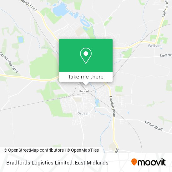 Bradfords Logistics Limited map