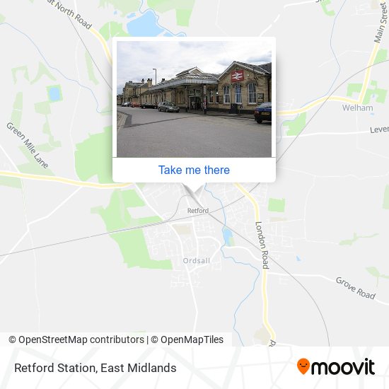 Retford Station map