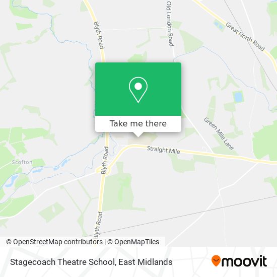 Stagecoach Theatre School map