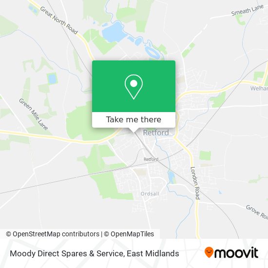 Moody Direct Spares & Service map