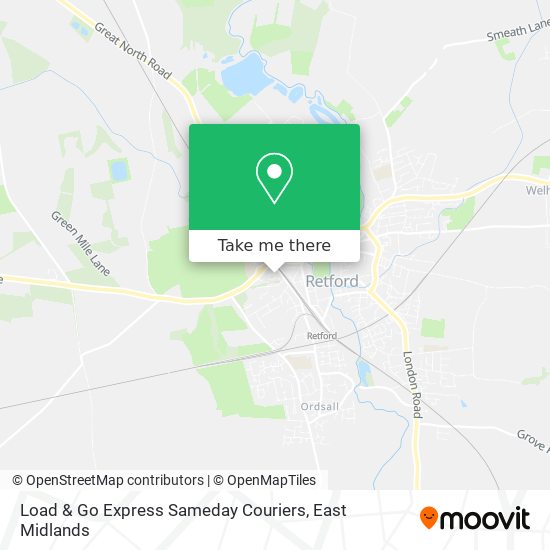 Load & Go Express Sameday Couriers map