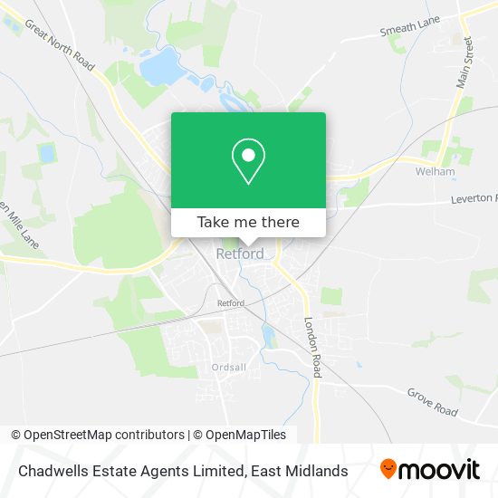 Chadwells Estate Agents Limited map