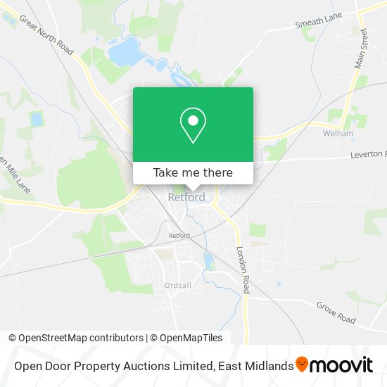 Open Door Property Auctions Limited map