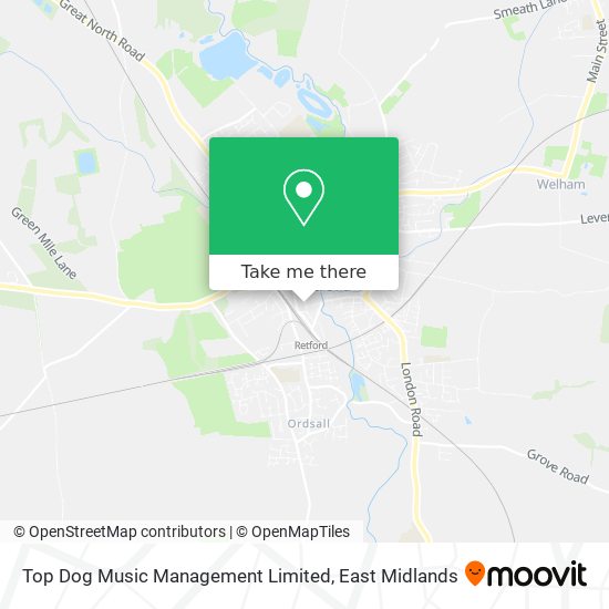 Top Dog Music Management Limited map