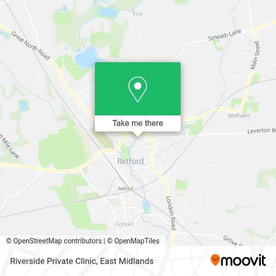 Riverside Private Clinic map