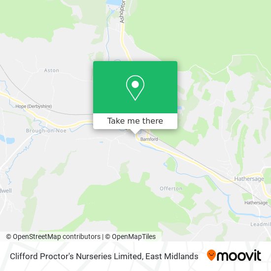 Clifford Proctor's Nurseries Limited map