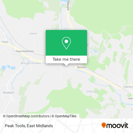 Peak Tools map