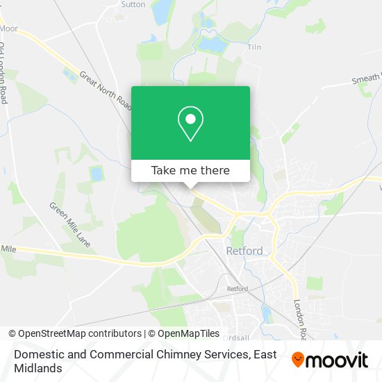 Domestic and Commercial Chimney Services map