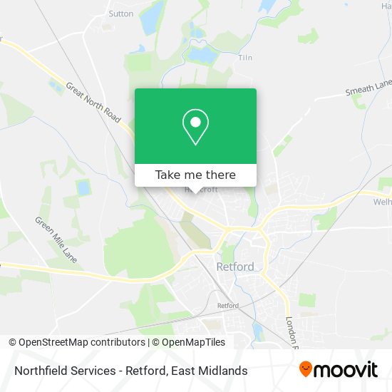 Northfield Services - Retford map
