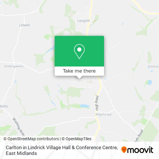 Carlton in Lindrick Village Hall & Conference Centre map