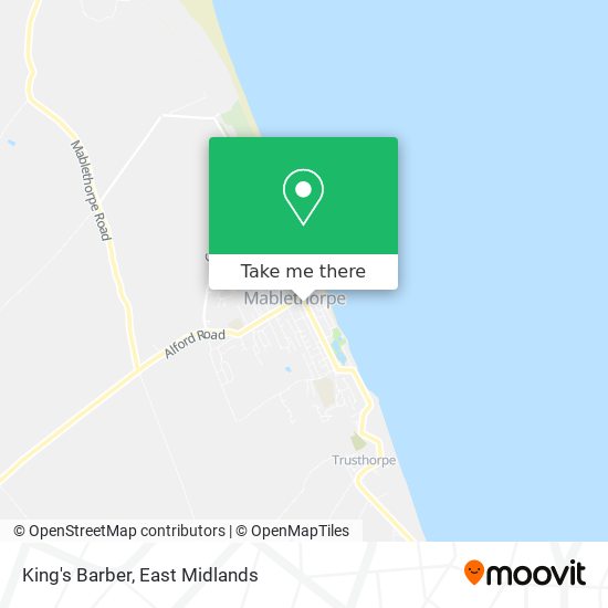 King's Barber map