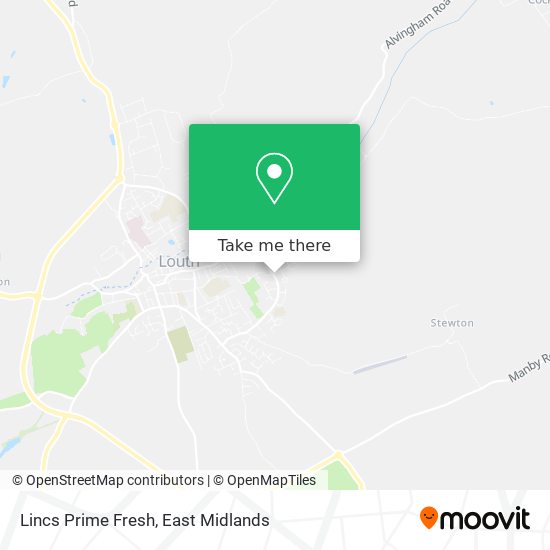 Lincs Prime Fresh map