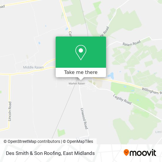 Des Smith & Son Roofing map