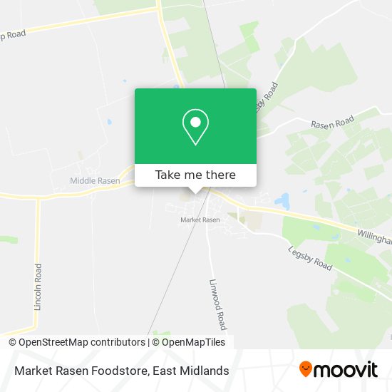 Market Rasen Foodstore map