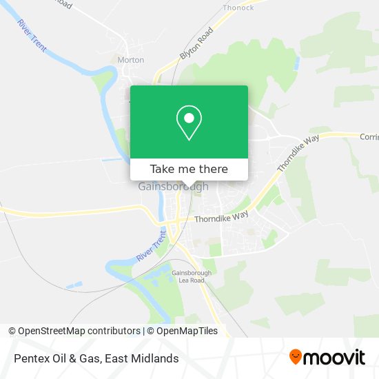Pentex Oil & Gas map