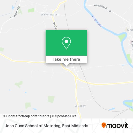 John Gunn School of Motoring map