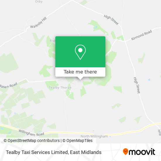 Tealby Taxi Services Limited map
