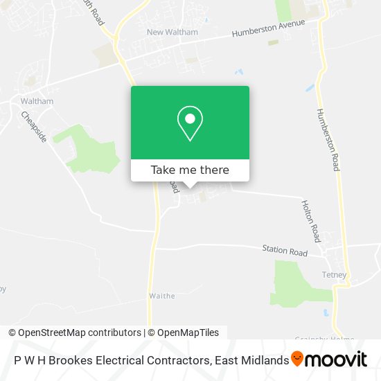 P W H Brookes Electrical Contractors map