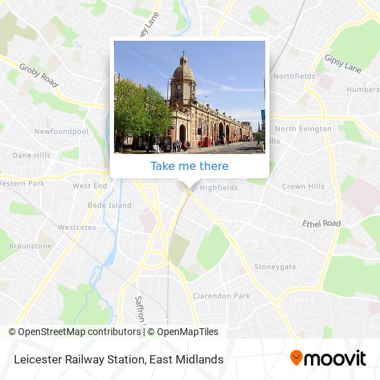 Leicester Railway Station map