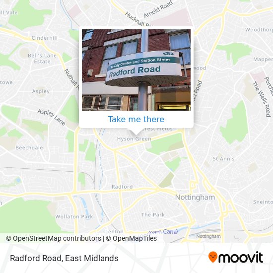 Radford Road map