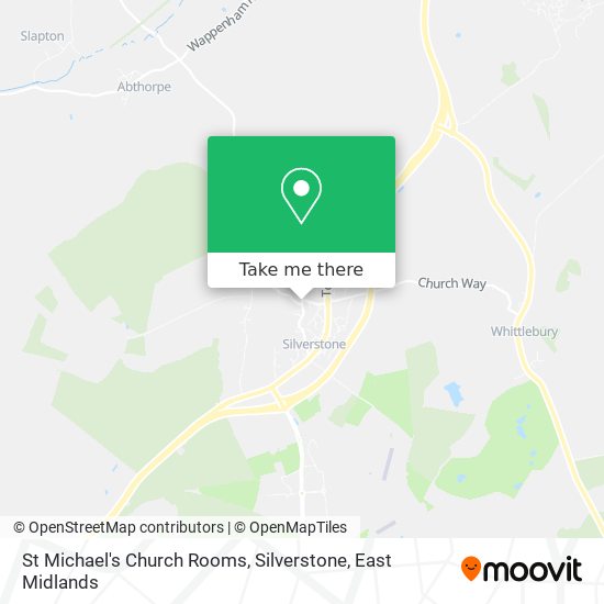 St Michael's Church Rooms, Silverstone map