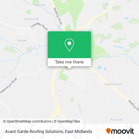 Avant Garde Roofing Solutions map