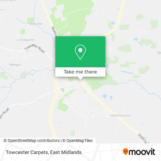 Towcester Carpets map