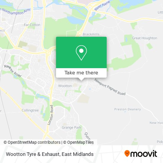 Wootton Tyre & Exhaust map