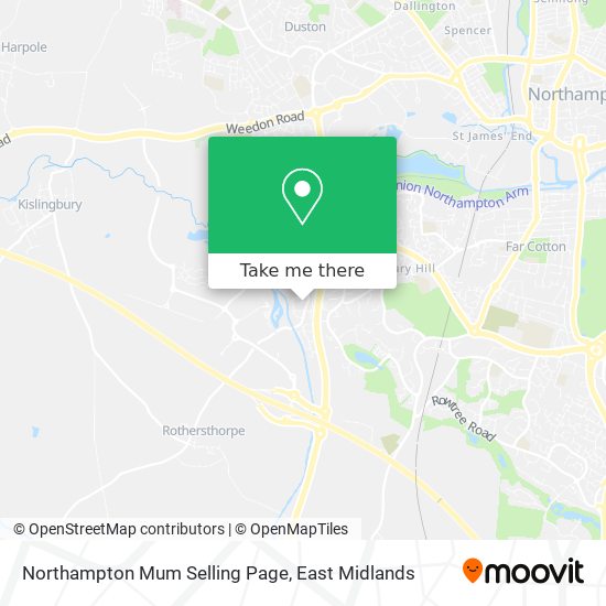 Northampton Mum Selling Page map