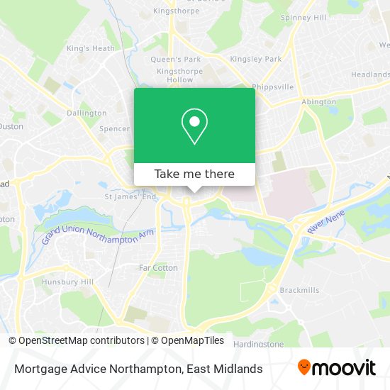 Mortgage Advice Northampton map