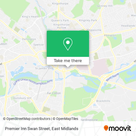 Premier Inn Swan Street map